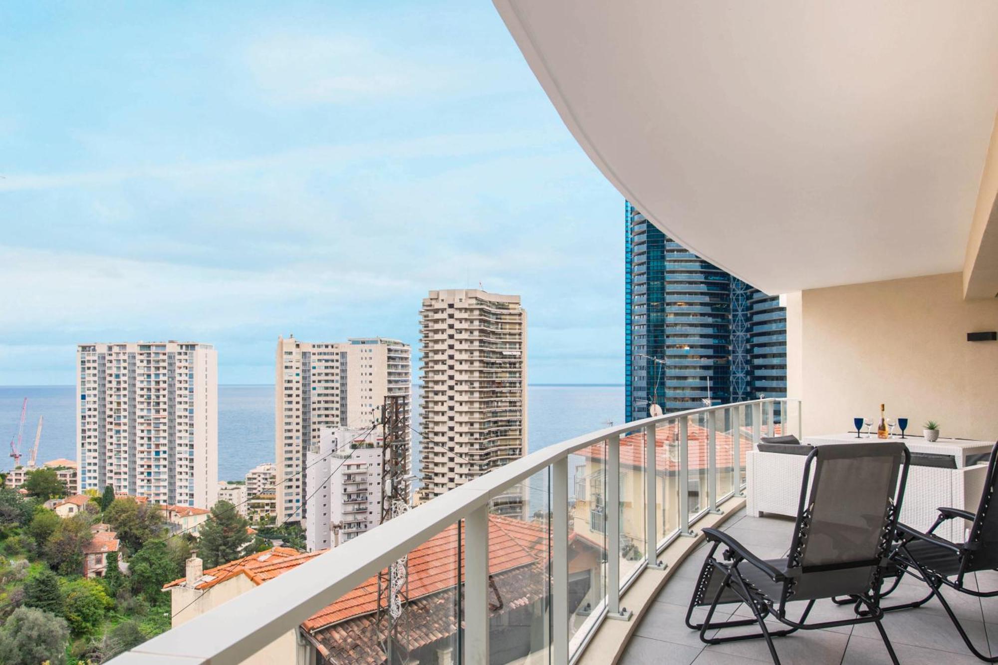 Grande Terrasse - Vue Mer - Parking - Bk Beausoleil Bagian luar foto